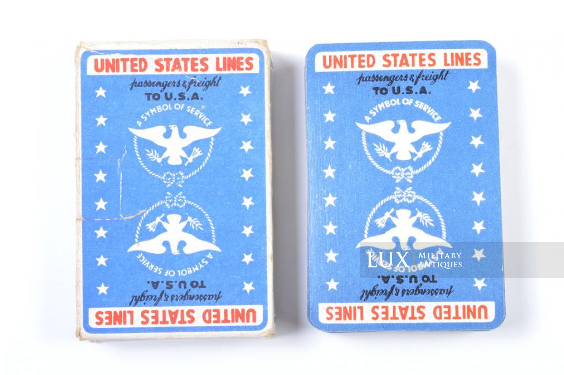 Jeu de cartes U.S. « UNITED STATES LINES » - photo 8