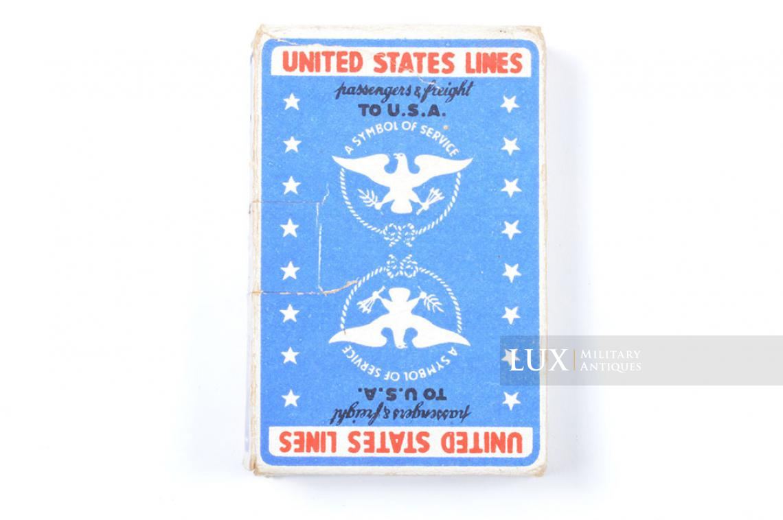Jeu de cartes U.S. « UNITED STATES LINES » - photo 9