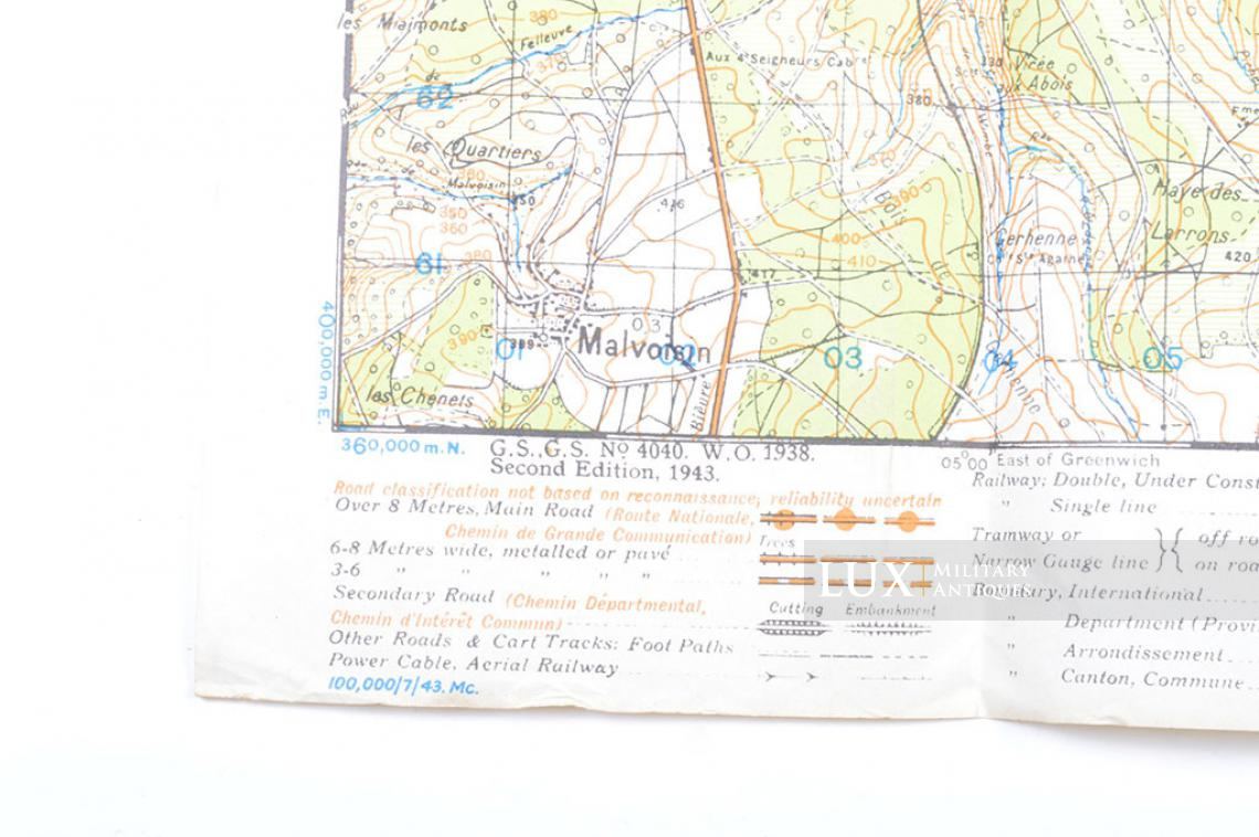 US Army Map, Battle of the Bulge, dated 1943 - photo 11