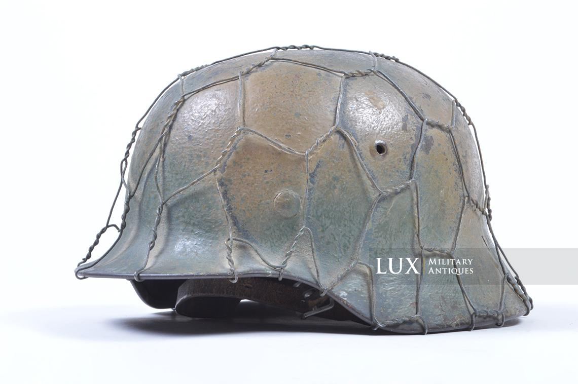 M35 Luftwaffe two-tone full basket camouflage chicken wire helmet - photo 7