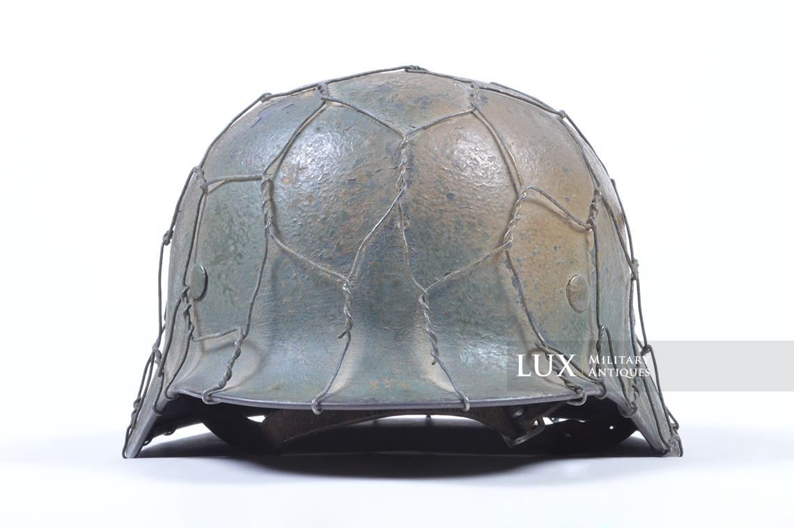 M35 Luftwaffe two-tone full basket camouflage chicken wire helmet - photo 8