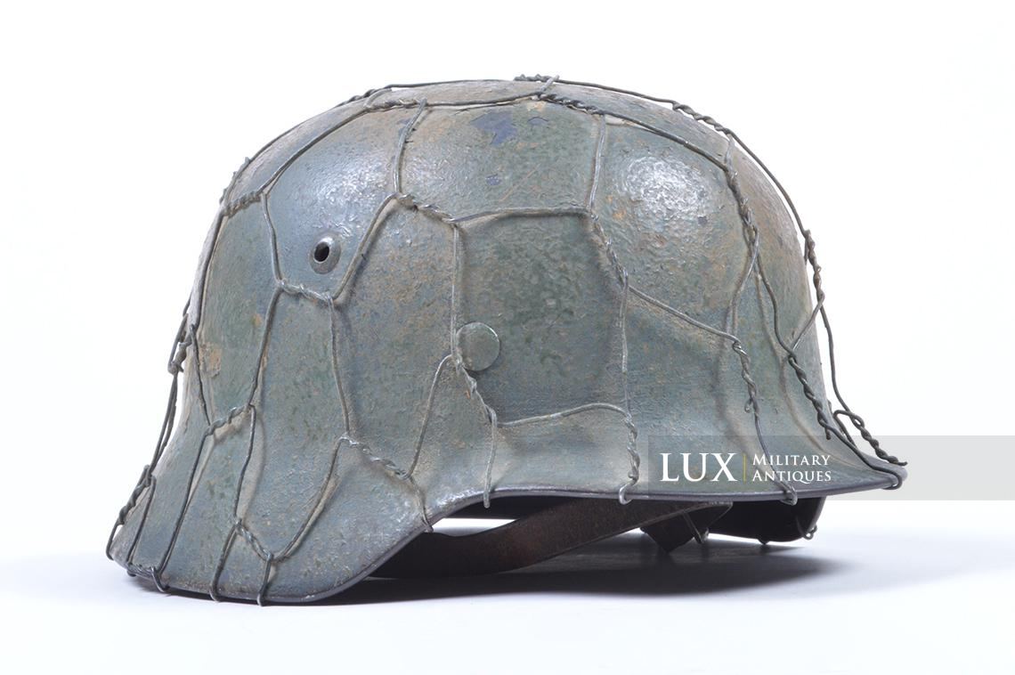 M35 Luftwaffe two-tone full basket camouflage chicken wire helmet - photo 9