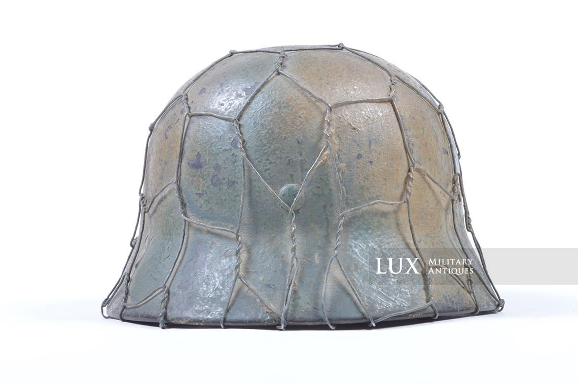 M35 Luftwaffe two-tone full basket camouflage chicken wire helmet - photo 12