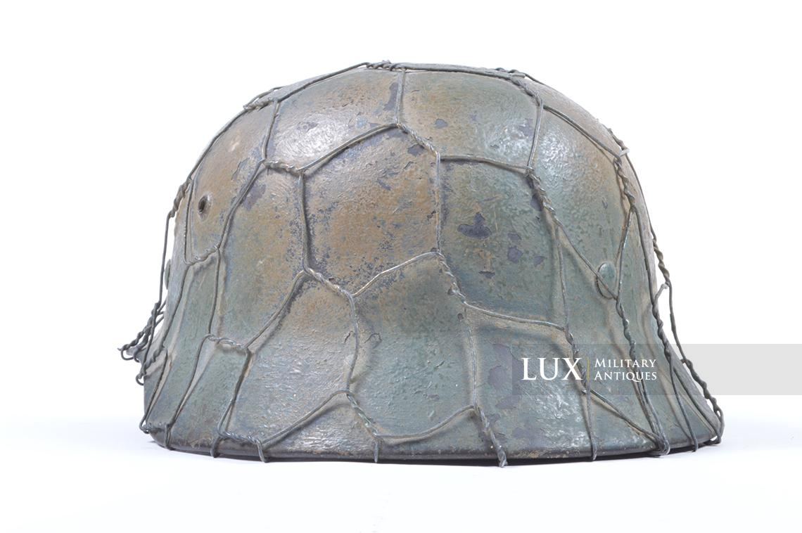 M35 Luftwaffe two-tone full basket camouflage chicken wire helmet - photo 13