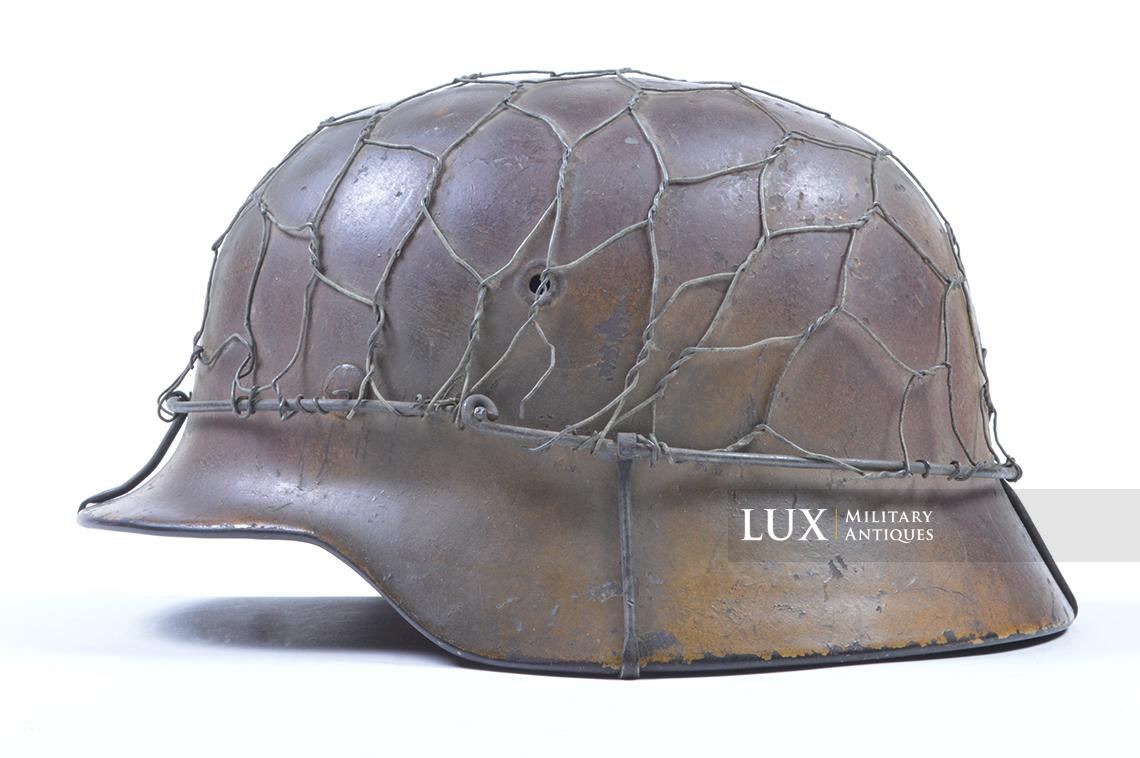 Casque M40 Luftwaffe camouflé trois tons Normandie & grillagé - photo 4