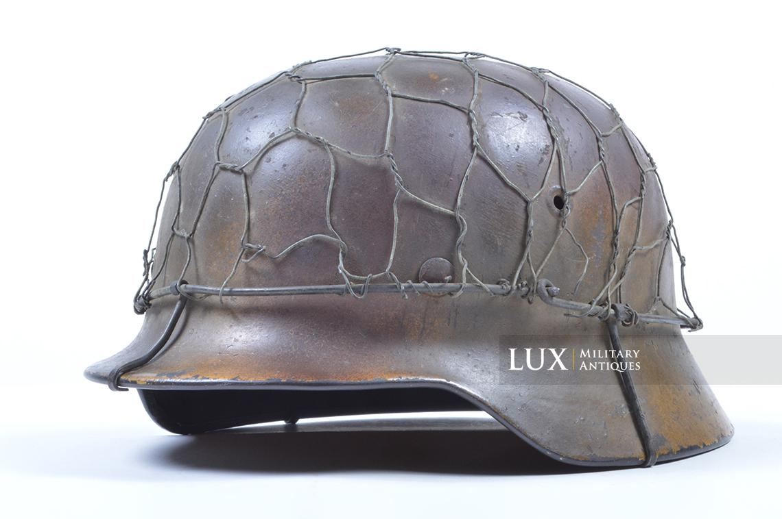 Casque M40 Luftwaffe camouflé trois tons Normandie & grillagé - photo 7