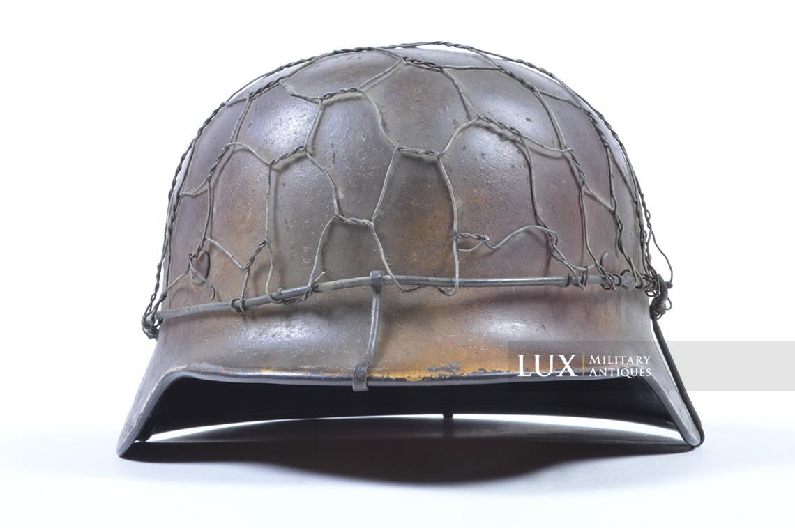 Casque M40 Luftwaffe camouflé trois tons Normandie & grillagé - photo 8