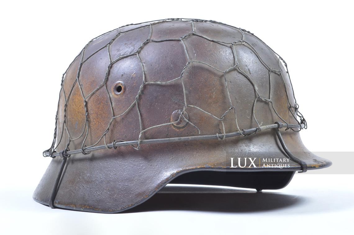 Casque M40 Luftwaffe camouflé trois tons Normandie & grillagé - photo 9