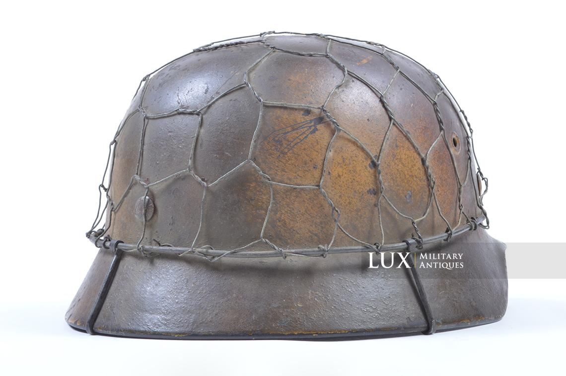 Casque M40 Luftwaffe camouflé trois tons Normandie & grillagé - photo 11