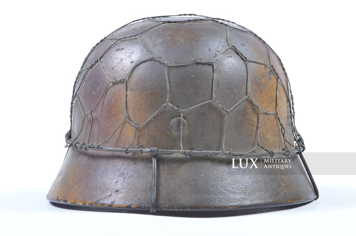 Casque M40 Luftwaffe camouflé trois tons Normandie & grillagé - photo 12