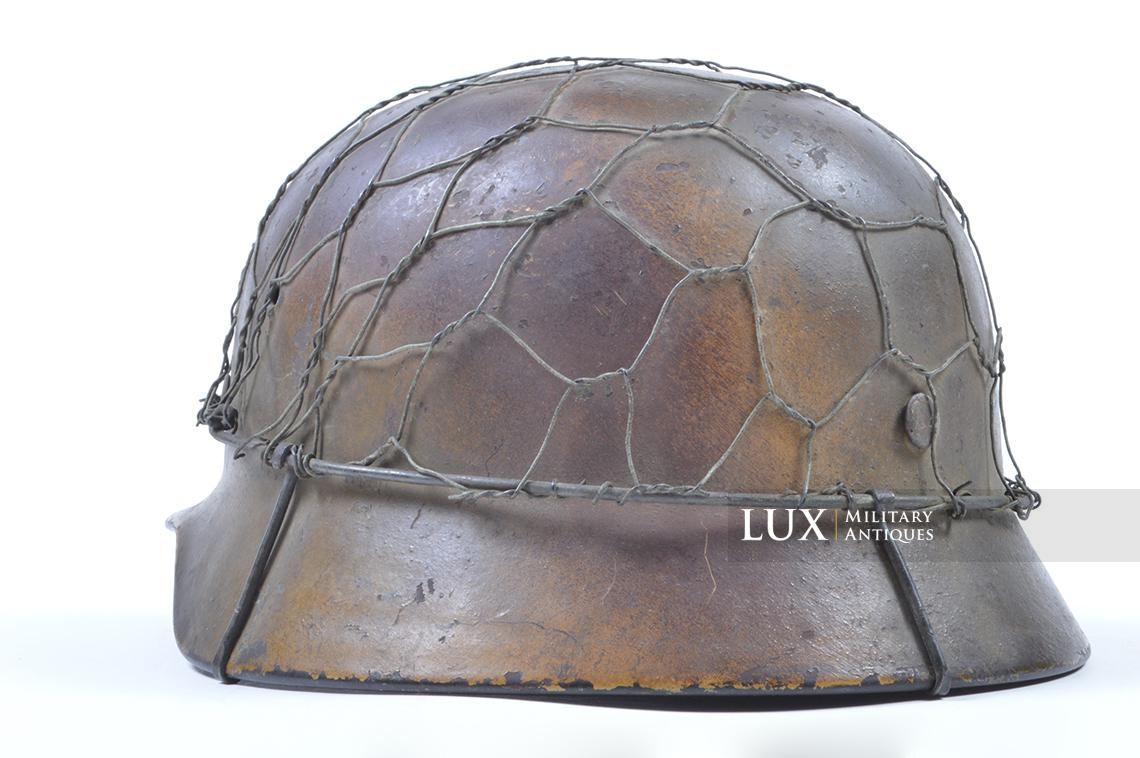 Casque M40 Luftwaffe camouflé trois tons Normandie & grillagé - photo 13