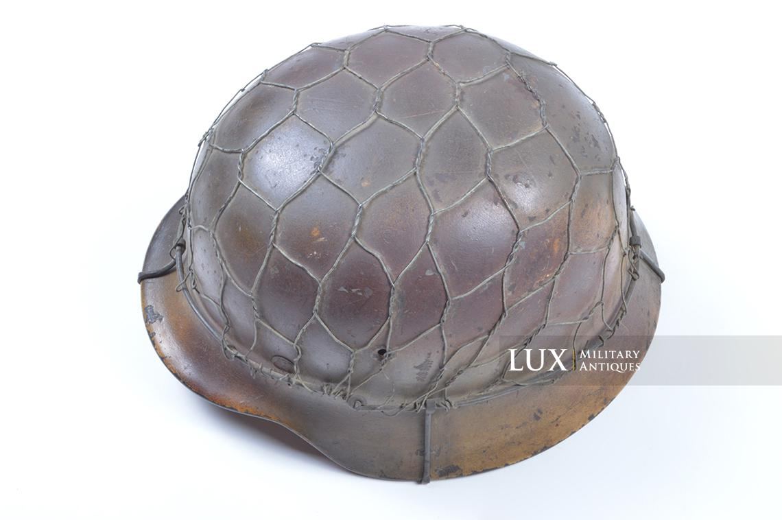 Casque M40 Luftwaffe camouflé trois tons Normandie & grillagé - photo 14