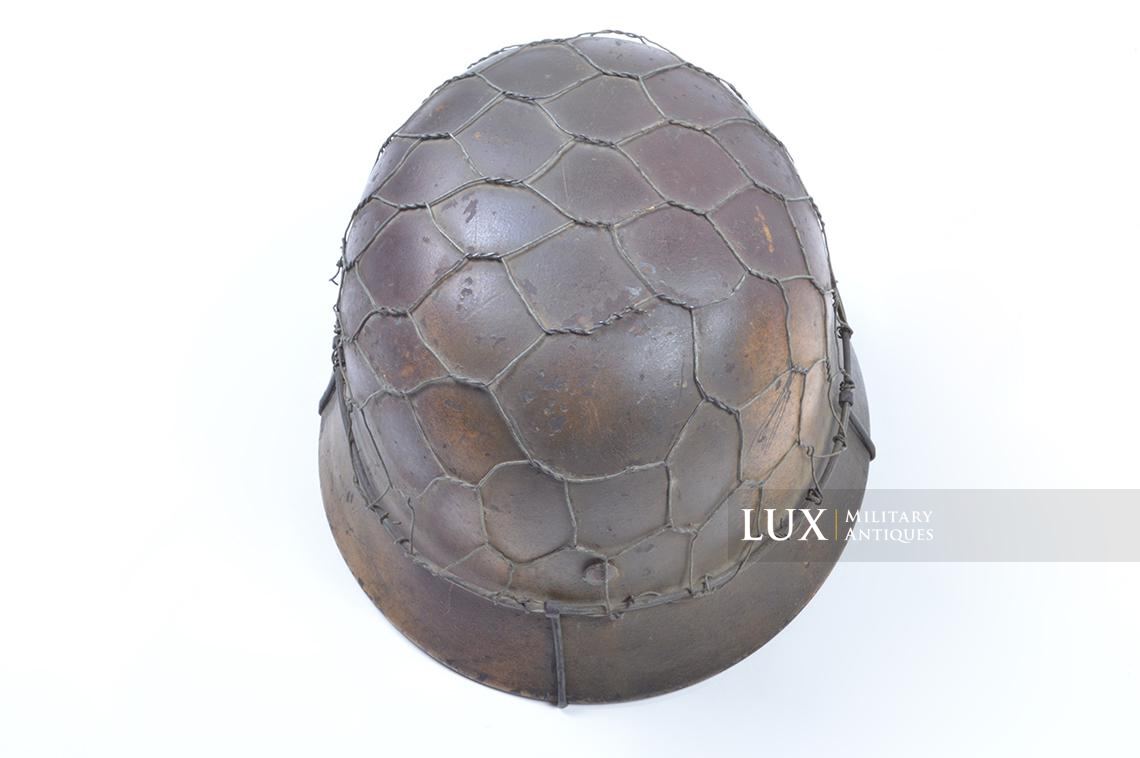 Casque M40 Luftwaffe camouflé trois tons Normandie & grillagé - photo 16