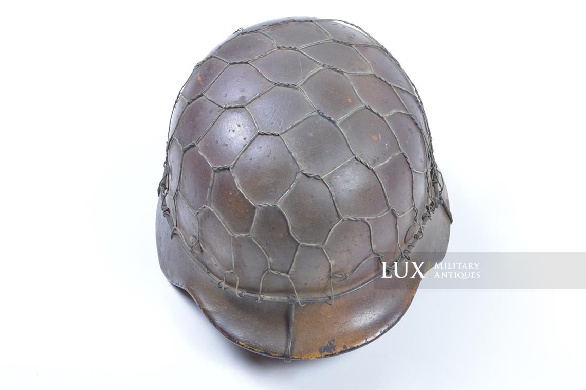 Casque M40 Luftwaffe camouflé trois tons Normandie & grillagé - photo 17