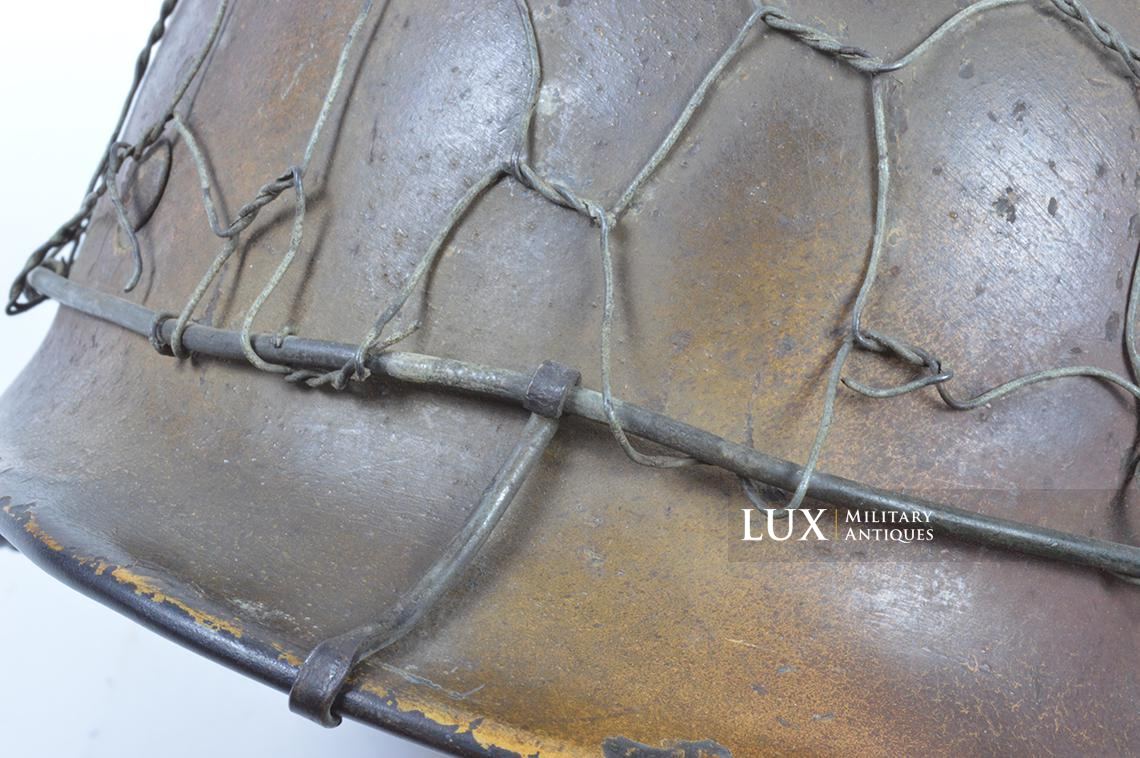Casque M40 Luftwaffe camouflé trois tons Normandie & grillagé - photo 21