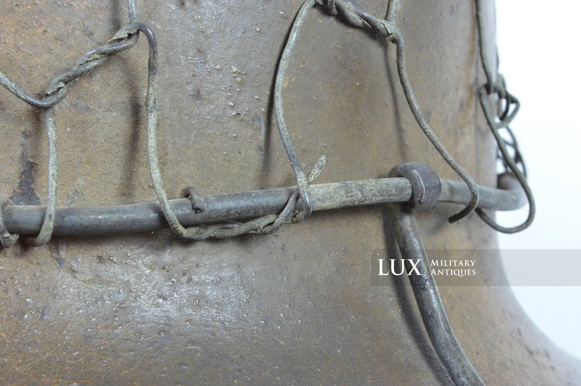 Casque M40 Luftwaffe camouflé trois tons Normandie & grillagé - photo 24