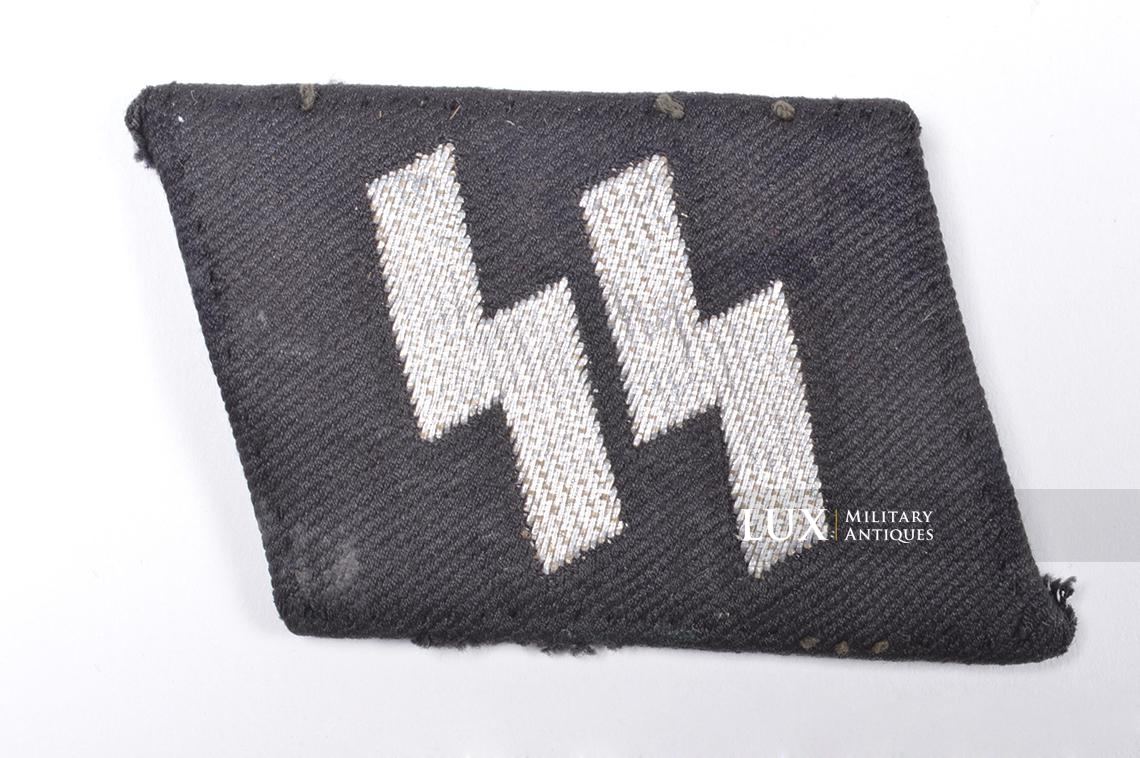Waffen-SS NCO flatwire runic tab « uniform removed » - photo 4