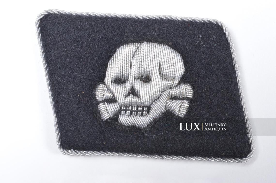 Waffen-SS Totenkopf officers collar tab with label - photo 4