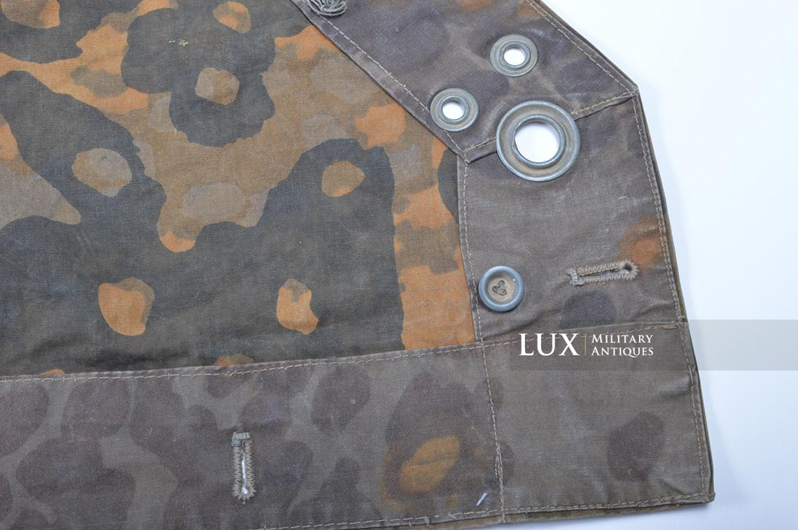 Rare Waffen-SS « Plane tree 4 » camouflage quarter shelter/poncho, named - photo 23