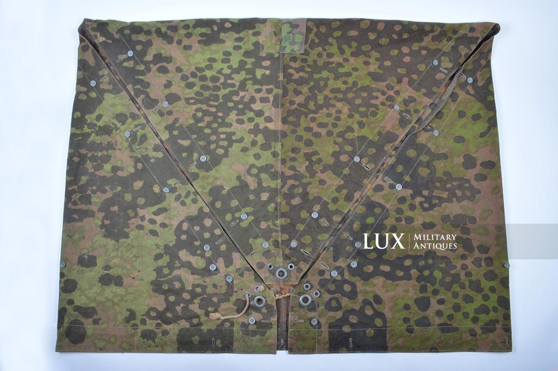 Rare Waffen-SS « Plane tree 4 » camouflage quarter shelter/poncho, named - photo 4