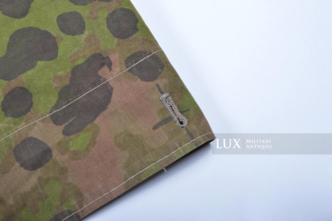 Rare Waffen-SS « Plane tree 4 » camouflage quarter shelter/poncho, named - photo 10