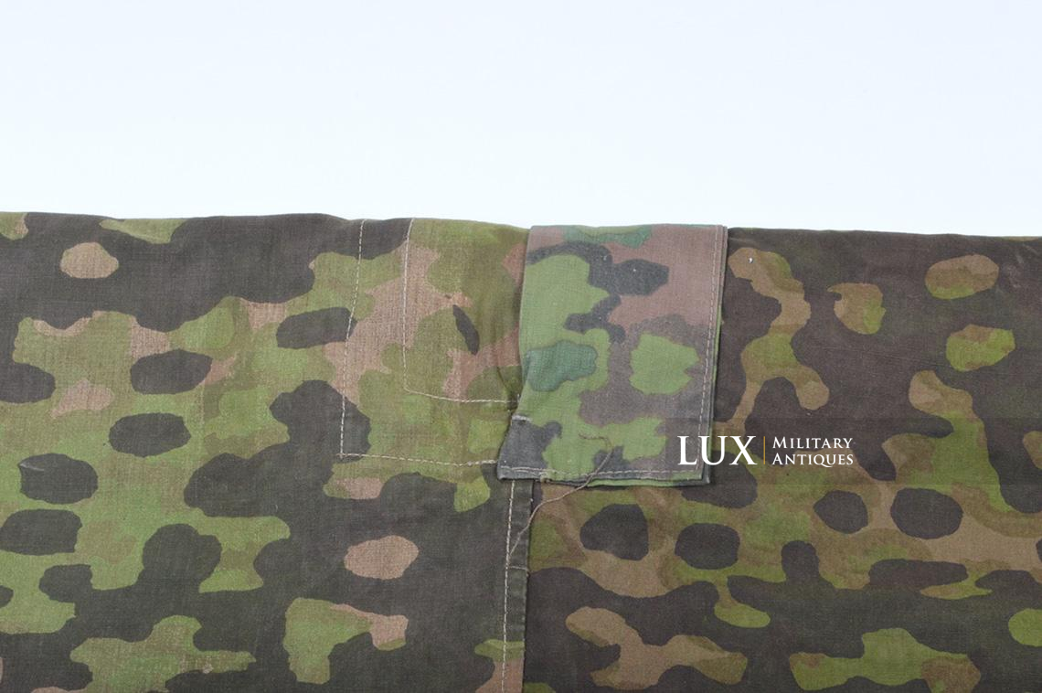 Rare Waffen-SS « Plane tree 4 » camouflage quarter shelter/poncho, named - photo 11