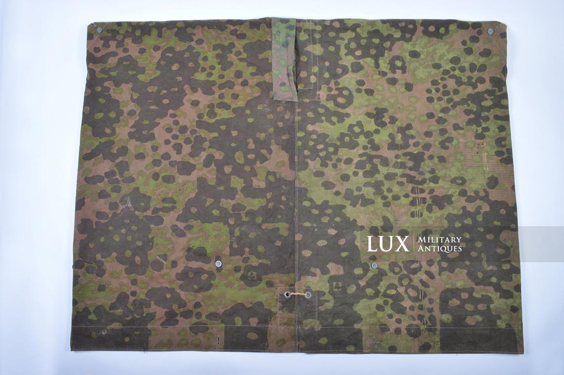 Rare Waffen-SS « Plane tree 4 » camouflage quarter shelter/poncho, named - photo 12