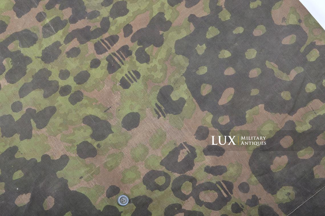 Rare Waffen-SS « Plane tree 4 » camouflage quarter shelter/poncho, named - photo 14