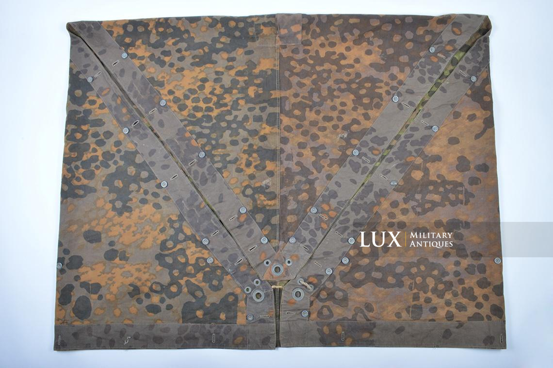 Rare Waffen-SS « Plane tree 4 » camouflage quarter shelter/poncho, named - photo 18
