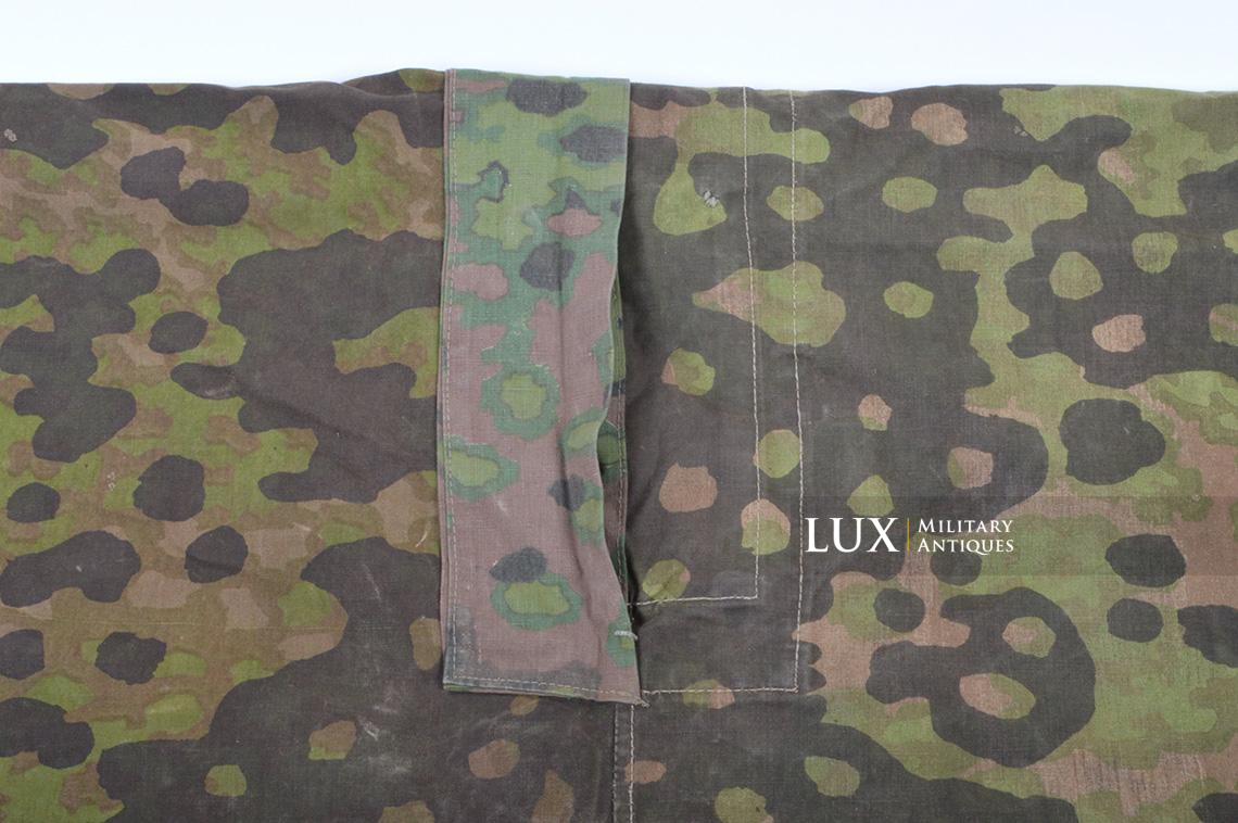 Rare Waffen-SS « Plane tree 4 » camouflage quarter shelter/poncho, named - photo 17