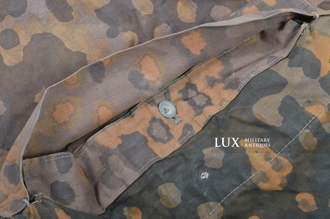 Rare Waffen-SS « Plane tree 4 » camouflage quarter shelter/poncho, named - photo 31