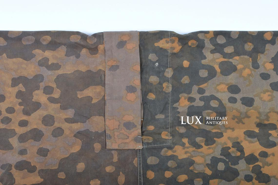 Rare Waffen-SS « Plane tree 4 » camouflage quarter shelter/poncho, named - photo 32