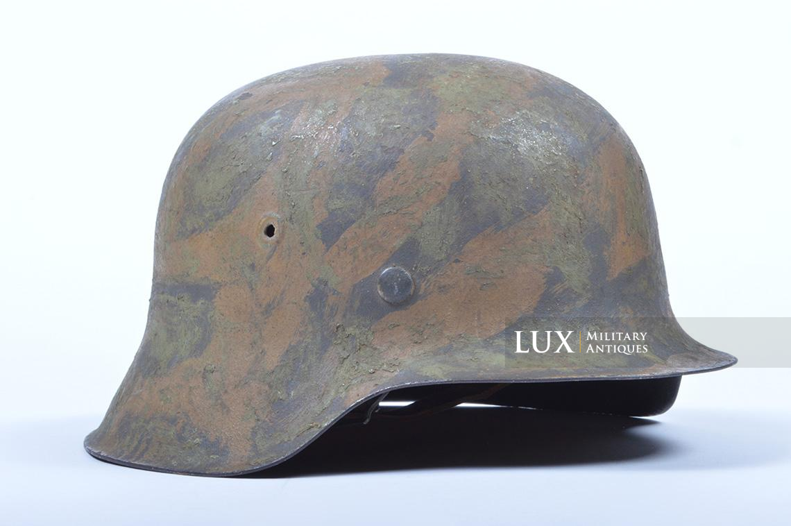 M1942 Heer/Waffen-SS two-tone brush painted camouflaged helmet « Tiger Stripe » - photo 9