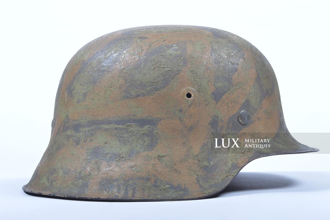 M1942 Heer/Waffen-SS two-tone brush painted camouflaged helmet « Tiger Stripe » - photo 10