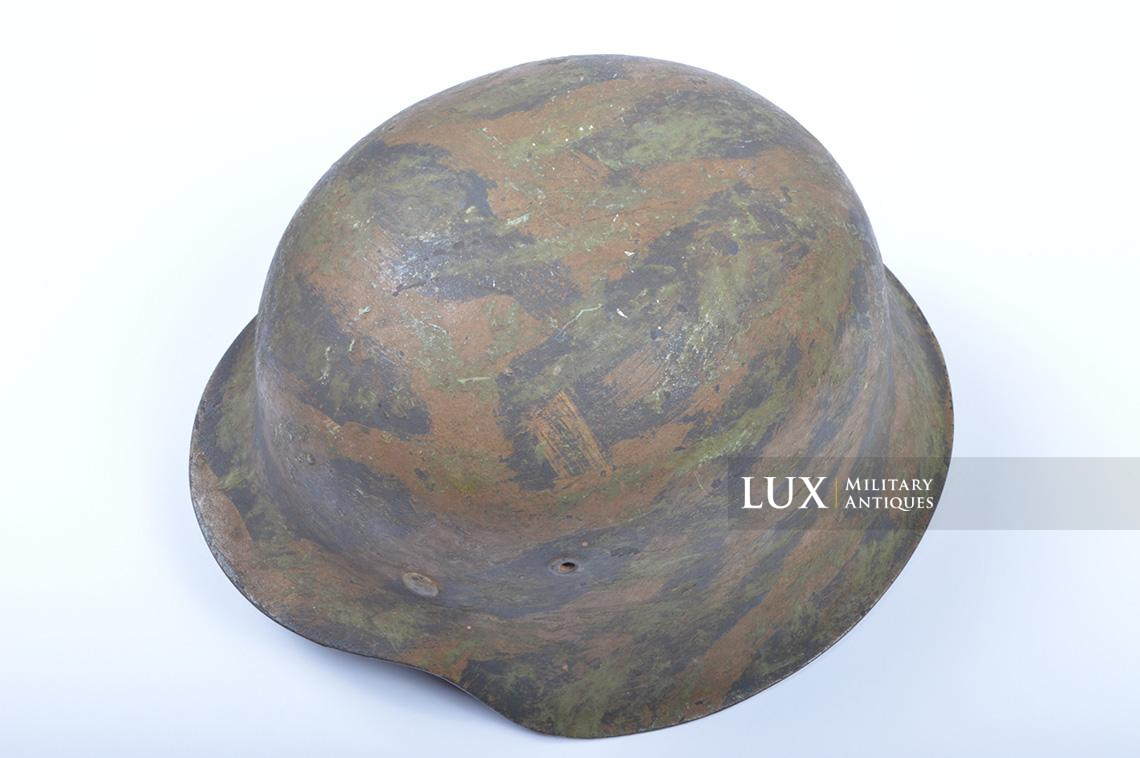 M1942 Heer/Waffen-SS two-tone brush painted camouflaged helmet « Tiger Stripe » - photo 15