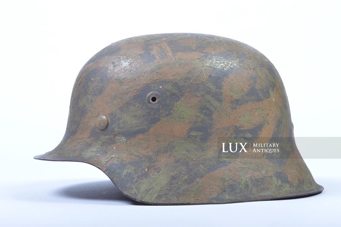 M1942 Heer/Waffen-SS two-tone brush painted camouflaged helmet « Tiger Stripe » - photo 4