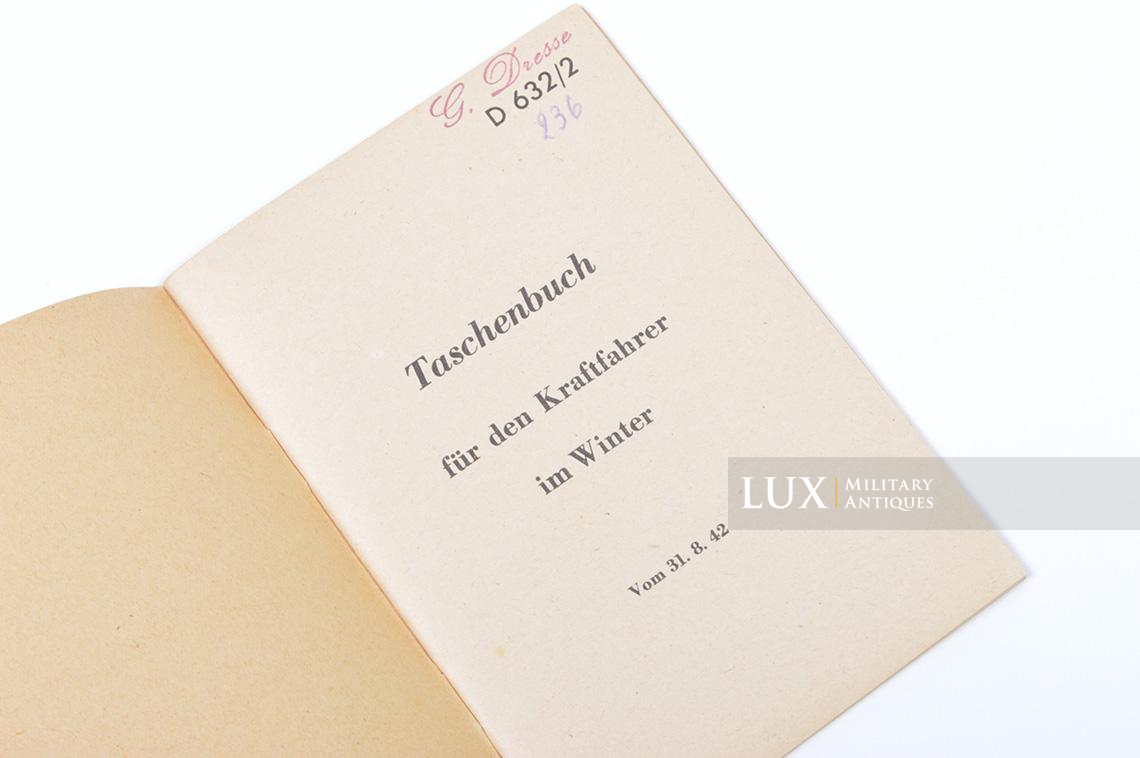 German « Taschenbuch für den Kraftfahrer im Winter » - photo 7