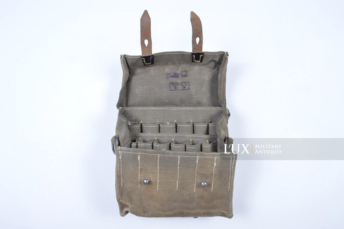 German Tropical Flare gun ammo pouch in green webbing, « gmn42 » - photo 15