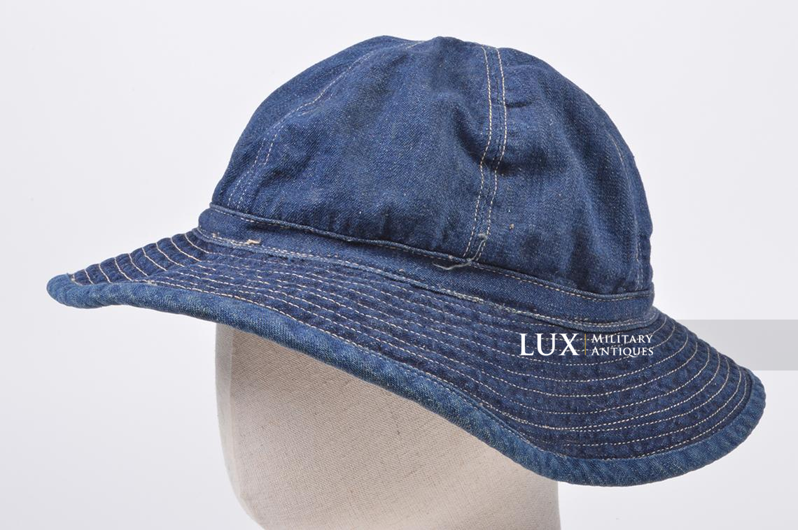 M37 US Navy issued blue denim fatigue sun cap « Daisy Mae »