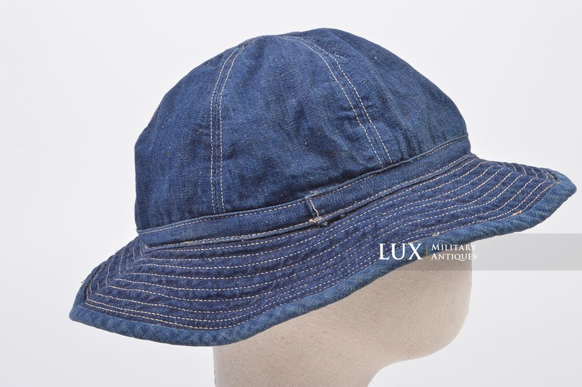 M37 US Navy issued blue denim fatigue sun cap « Daisy Mae » - photo 11