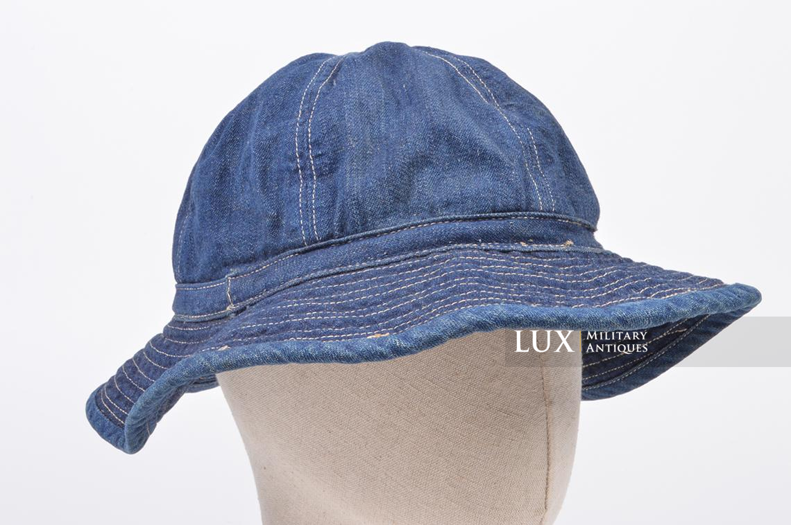 M37 US Navy issued blue denim fatigue sun cap « Daisy Mae » - photo 12