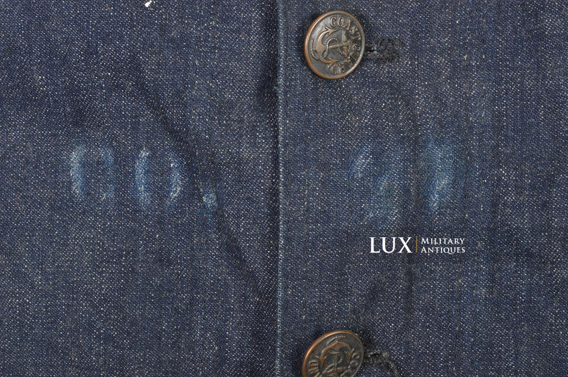 US Coast Guard named blue denim shaw jacket « M.LEWIS » - photo 11