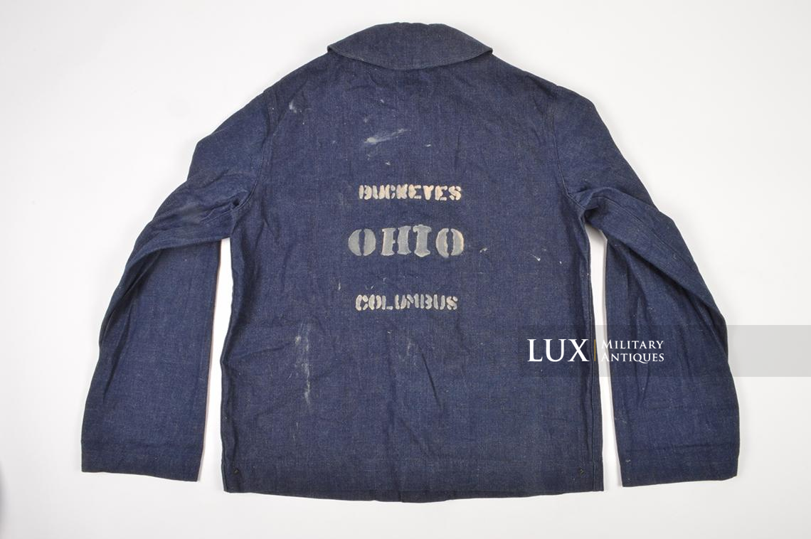 US Coast Guard named blue denim shaw jacket « M.LEWIS » - photo 4