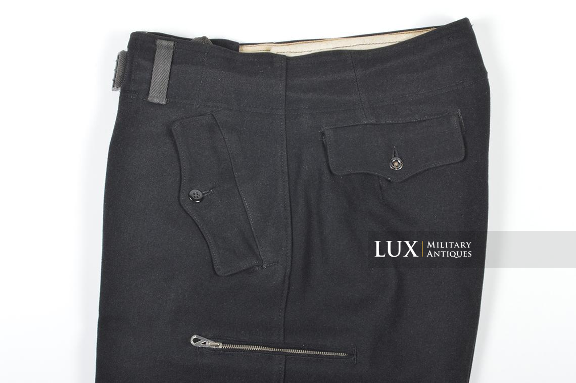 Early Heer issue black panzer trousers, dated 1940 - photo 10