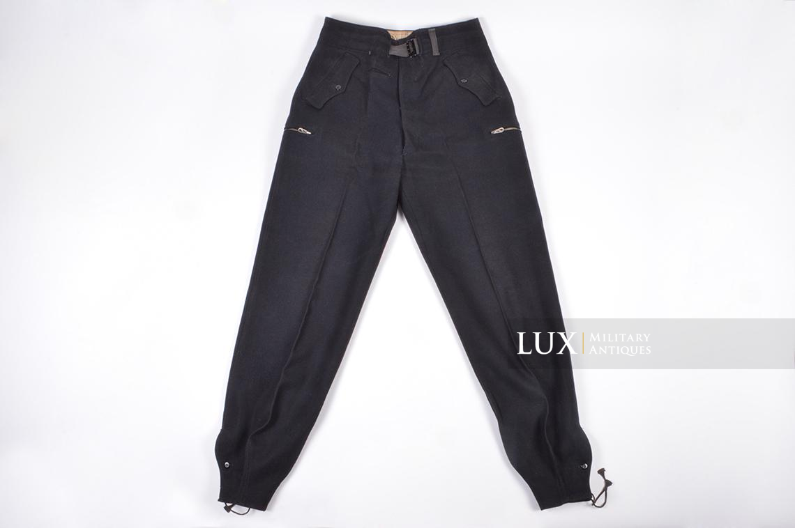 Early Heer issue black panzer trousers, dated 1940 - photo 4