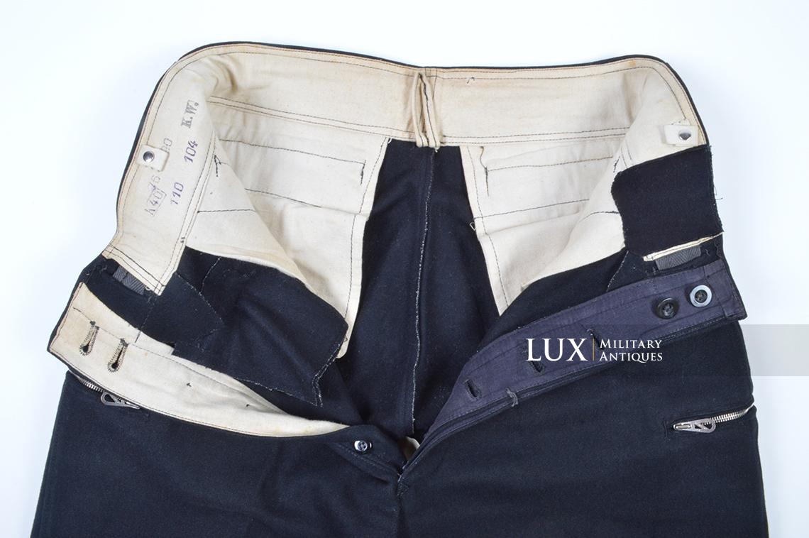 Early Heer issue black panzer trousers, dated 1940 - photo 24