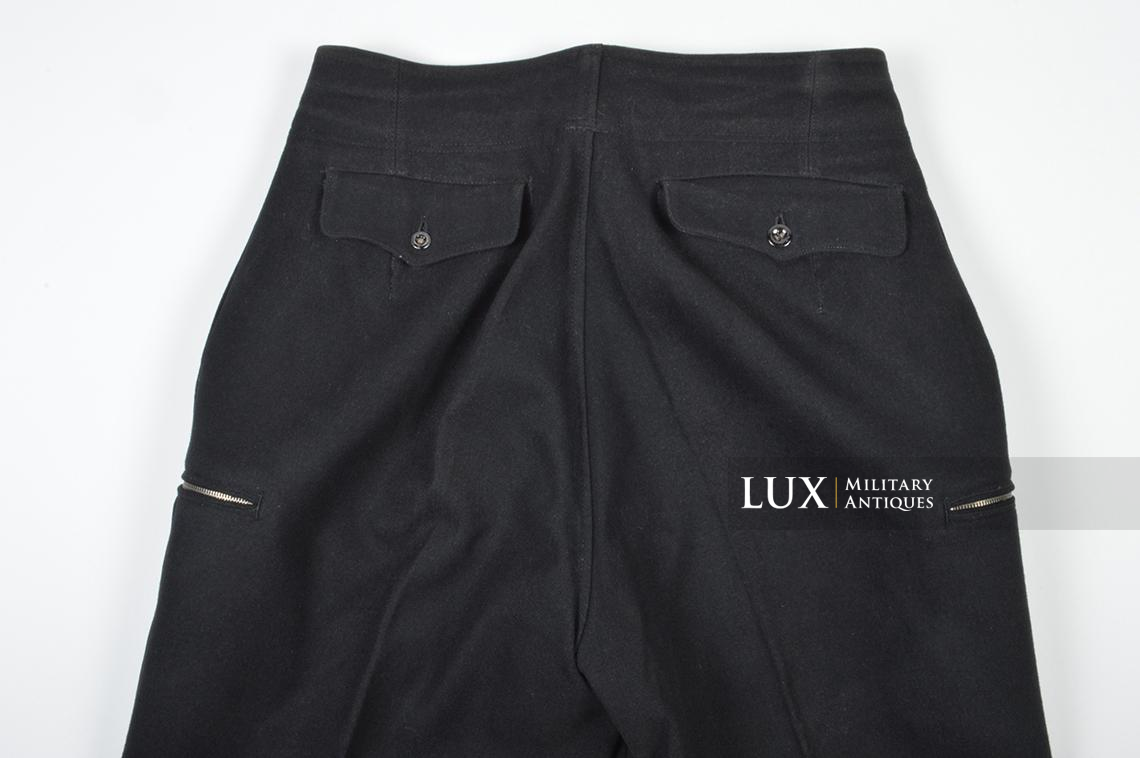 Early Heer issue black panzer trousers, dated 1940 - photo 34