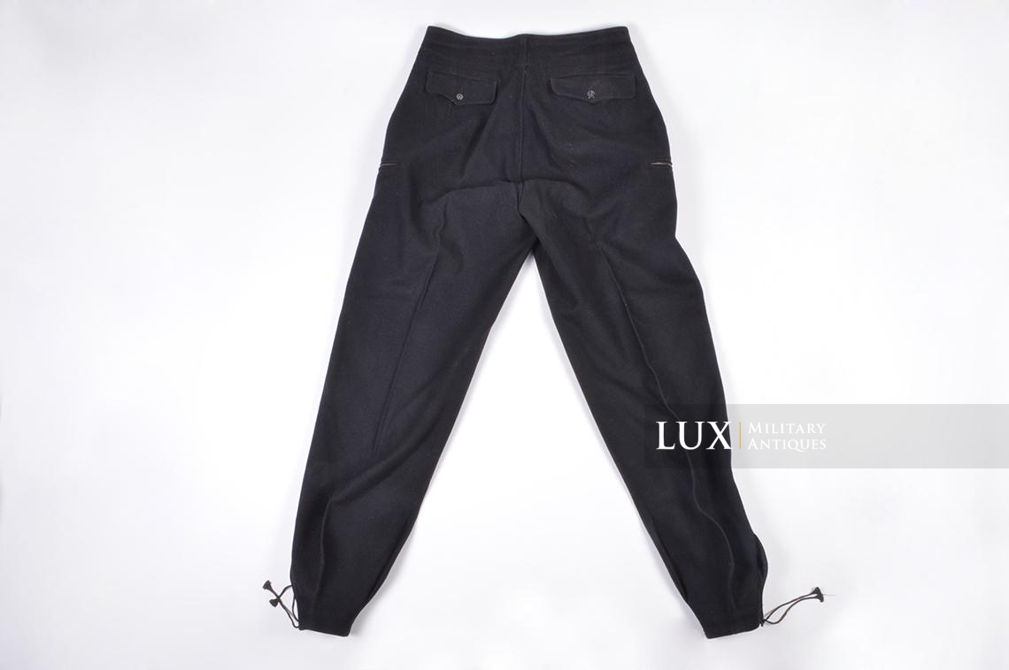 Early Heer issue black panzer trousers, dated 1940 - photo 8