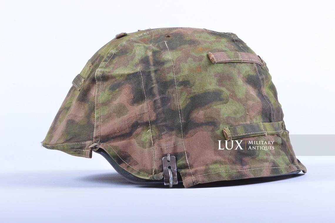 Rare Waffen-SS Combat Helmet Cover in « Blurred Edge » - photo 7