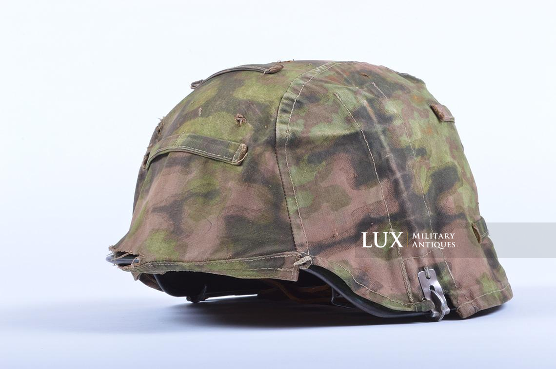 Rare Waffen-SS Combat Helmet Cover in « Blurred Edge » - photo 8